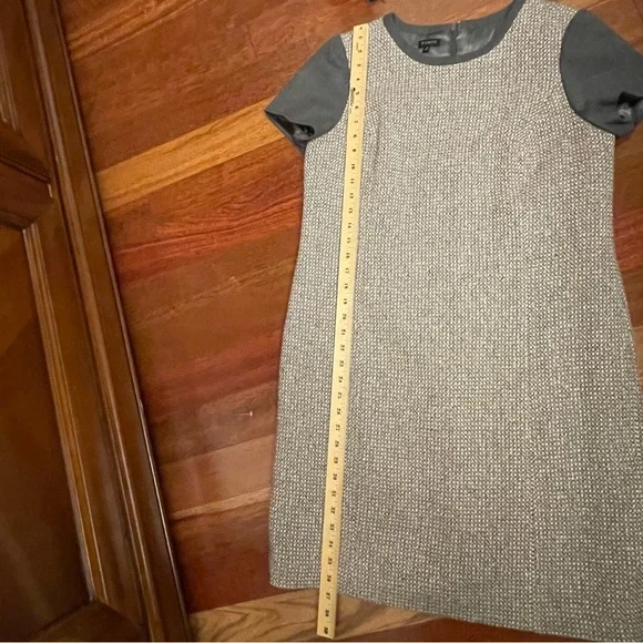 Talbots Gray and Tan Short Sleeve Tweed Dress - Picture 9 of 9